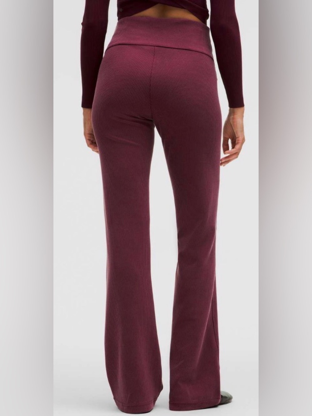 Lululemon Athletica NWT Ribbed Softstreme Flared Pant - Picture 5 of 11
